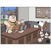 Family Guy Sheriff and Deputy Paper Giclee